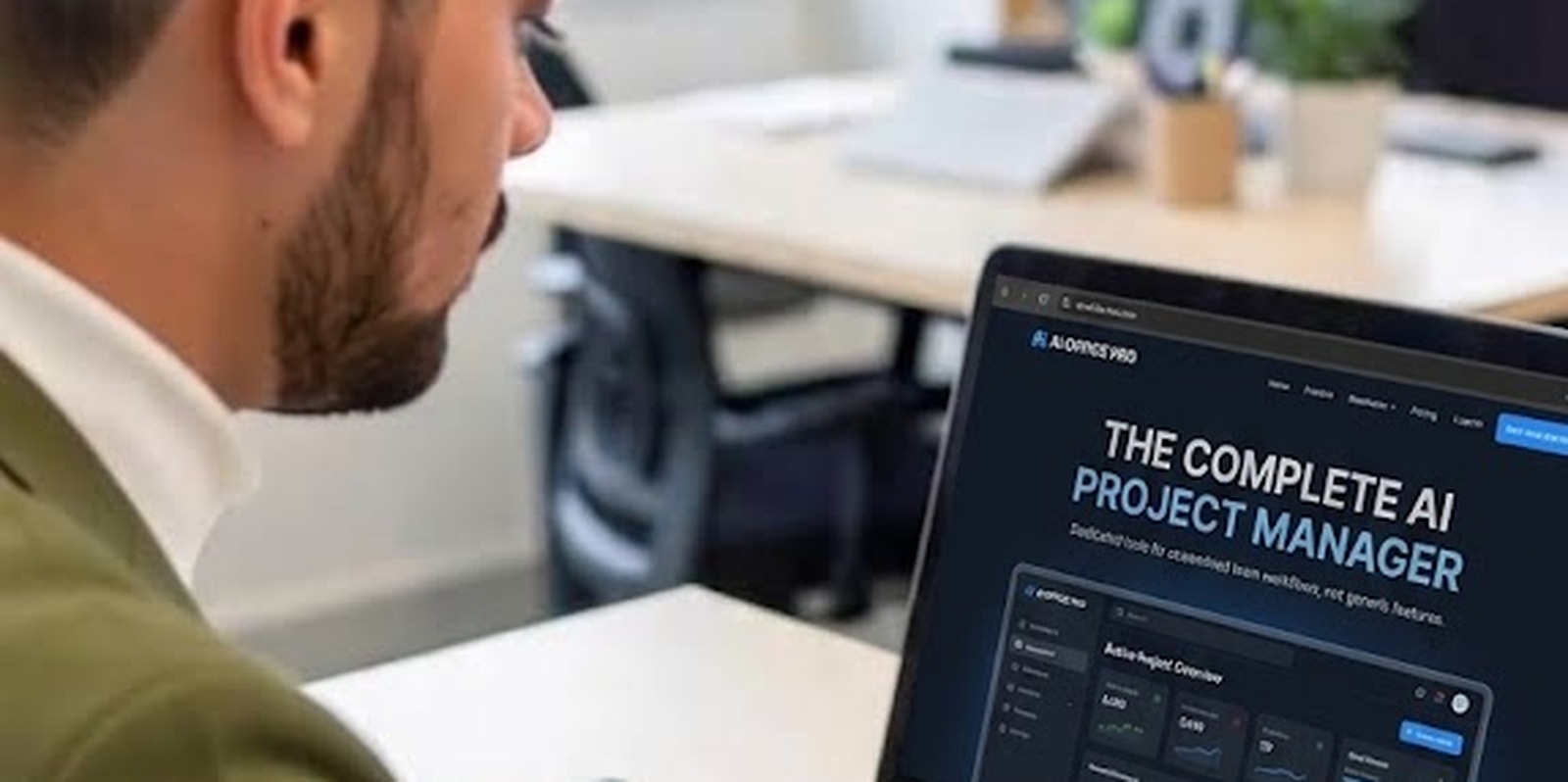 Founder working on AI Office Pro